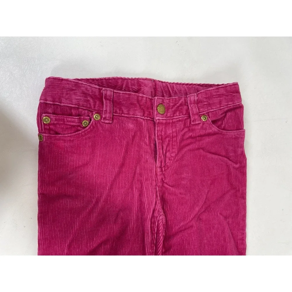 Ralph Lauren Corduroy Pants Girls Size 6 Hot Pink‎